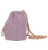 CC Diamond-Quilted Bucket Bag, &pound;3,500, Handbags, Purple, Leather, Bottom view